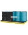 Plateforme de rétention pour contrôle des déversements, pour 8 barils, capacité 98 gallons US (370 litres).