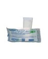 Sterile compress bandage, 4 x 4 in, sold individually.