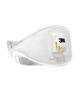 Masque respiratoire N95 avec valve de 3M. Efficace contre particules solides & liquides sans huile. Vendu par boite de 10 unités