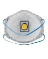 Masque P95 de 3M modèle 8576 avec soupape Cool Flow™ contre particules huileuses & gaz acides. Vendu par boite de 10 unités.