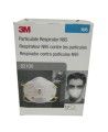 Masque respiratoire N95 avec valve de 3M. Efficace contre particules solides & liquides sans huile. Vendu par boite de 10 unités