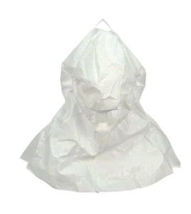 3M white S-series polypropylene hood for respiratory protection systems in health, food and pharmaceutical sectors. S/M size.