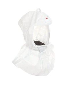 Cagoule blanche de rechange compatible avec l’arceau de tête RS950 pour protection respiratoire de série S par 3M. Taille unique