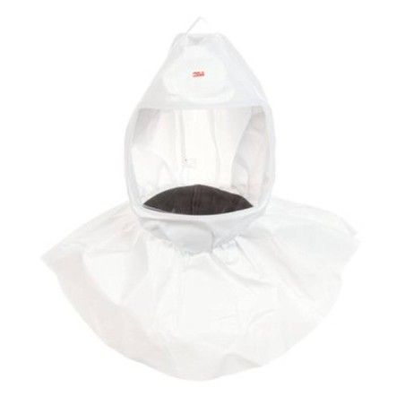 Cagoule blanche de rechange compatible avec l’arceau de tête RS950 pour protection respiratoire de série S par 3M. Taille unique