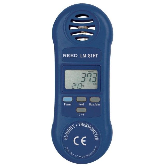 Thermo-hygromètre, mesure simultanément la température ambiante et de l’humidité relative. Thermo-hygromètre, mesure simultanément la température ambiante et de l’humidité relative.