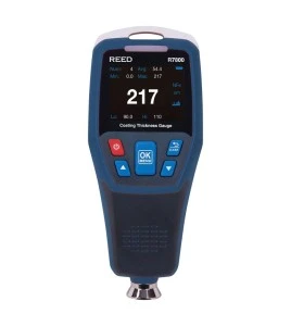 Jaugeur d’épaisseur de revêtement pour substrats ferreux (F) et non ferreux (NF).