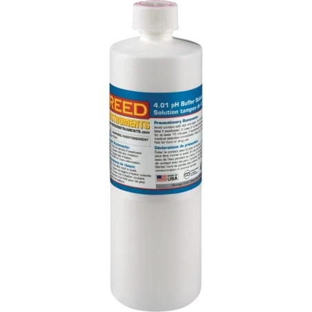 Solution tampon de 4.0  pH pour Ph metre de Reed instruments.