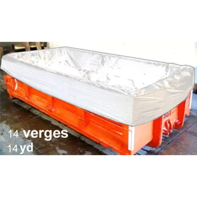 Sac pour conteneur de déchets de 14 vg 14'x8'x8'. Vendu à l'unité. Idéal pour transport d'amiante ou de terre souillée Sac pour conteneur de déchets de 14 vg 14'x8'x8'. Vendu à l'unité. Idéal pour transport d'amiante ou de terre souillée