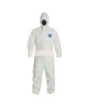 Disposable TYVEK 400  coveralls with hood, sold by unit