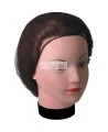 Brown nylon tight mesh hair net, 100 units.