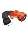 Allegro 12" explosion-proof axial blower kit with polyethylene shell and 25' (7.62 m) conductive duct