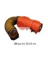 Ventilateur axial de 8 po, léger et compact, muni de compartiment pour conduit, choix de conduit, 15, 25 ou 50 pi.