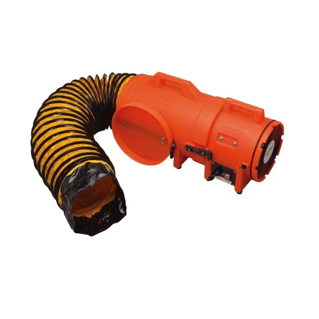 Ventilateur axial de 8 po, léger et compact, muni de compartiment pour conduit, choix de conduit, 15, 25 ou 50 pi. Ventilateur axial de 8 po, léger et compact, muni de compartiment pour conduit, choix de conduit, 15, 25 ou 50 pi.