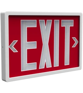 Waterproof emergency "Exit" light with tritium