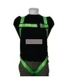 Peakwors compliance polyester safety harness, class A, one D-ring and pass-thru buckles , one size fit all..