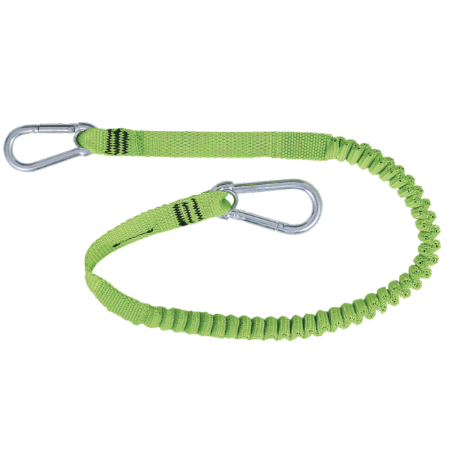 Slim tool attachment strap for harness 28 in (71 cm) long, 9/16 (1.43 cm) wide, capacity 15 lb (6.82Kg) Slim tool attachment strap for harness 28 in (71 cm) long, 9/16 (1.43 cm) wide, capacity 15 lb (6.82Kg)