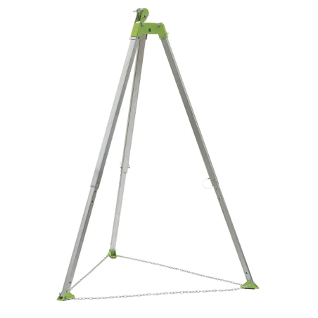 2 m (7') tripod whit chain and pylley