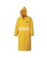PVC yellow flame resistant rain coat - 48"