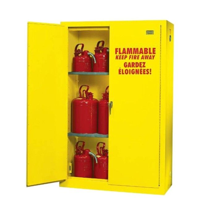 Armoire de 45 gallons US (171 L) pour liquides inflammables, conforme ULC Armoire de 45 gallons US (171 L) pour liquides inflammables, conforme ULC