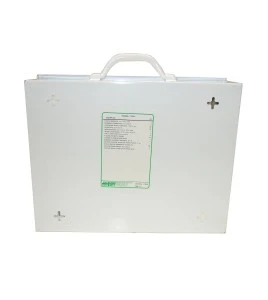Comprehensive federal type C first aid kit with a 14 types of item content ideal for 20 and more staff members