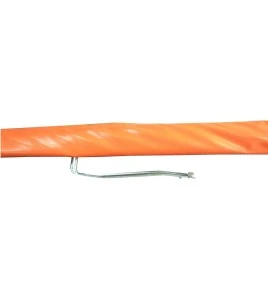 Stretcher folding in two, 206 x 55 x 14 cm (81 x 21.5 x 5.5 in).