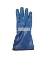 Cotton flannel nitrile gloves with hand roughened finish, 11" long. Sold by pair, choice of sizes.