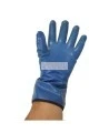 Gants de nitrile avec flanelle de coton avec finition rugueux d’une longueur de 11 po. Vendu à la paire, choix de grandeurs
