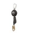 Sangle rétractable à bord d'attaque de12 pi modèle SRL-80302-12LE de Peakworks 1 mousqueton à bague rotative et Dyneema