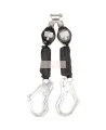 Peakworks Model SRL-70602-6LE, 6 ft twin leg with Dyneema webbing, 2 rebars hooks