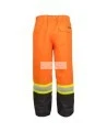 Pantalon Viking Professional Journeyman 300D orange haute visibilité, bandes argentées et jaunes, conforme à la CSA (S à 5XL)