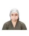 Zenith disposable pleated bouffant cap white made of nonwoven polypropylene, 24 "size, sold in packs of 100