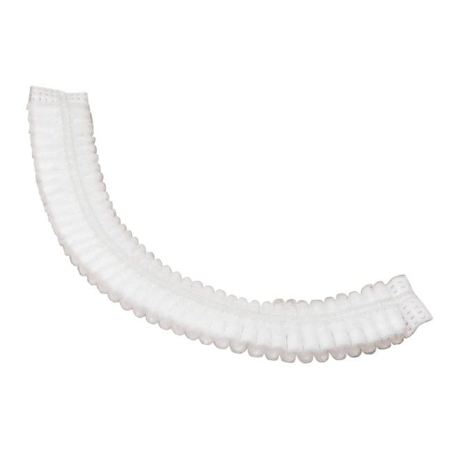 White Disposable Polypropylene Bouffant Cap 100 Ct 24