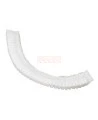 Zenith disposable pleated bouffant cap white made of nonwoven polypropylene, 24 "size, sold in packs of 100