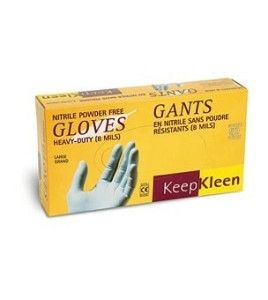 Gants de nitrile sans poudre  8 mil bt/50un. large