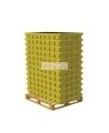 Yellow ESP low retention platform with 2-barrel storage capacity, sturdy model, sold individually