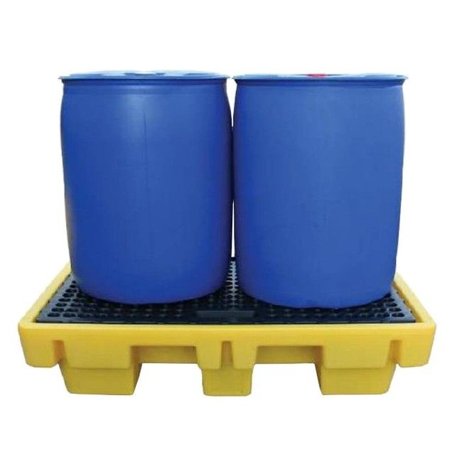Plateforme de rétention de 51.5 X 36 X 15 po. pour deux (2) barils côte à côte, d’une capacité de 230 litres (50,6 gal.imp) Plateforme de rétention de 51.5 X 36 X 15 po. pour deux (2) barils côte à côte, d’une capacité de 230 litres (50,6 gal.imp)