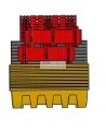 Plateforme modèle 89X57X23 po, pour entreposer deux (2) cages de réservoir GRV ou IBC capacité de 1200 litres (263.9 gal. Imp)