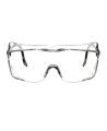 3M OX protective eyewear with DX anti-fog treated clear polycarbonate lens for over-the-glass coverage for prescription glasses.