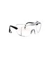 3M OX protective eyewear with DX anti-fog treated clear polycarbonate lens for over-the-glass coverage for prescription glasses.