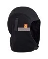 Black flame resistant quilted hard hat liner