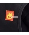 Black flame resistant quilted hard hat liner