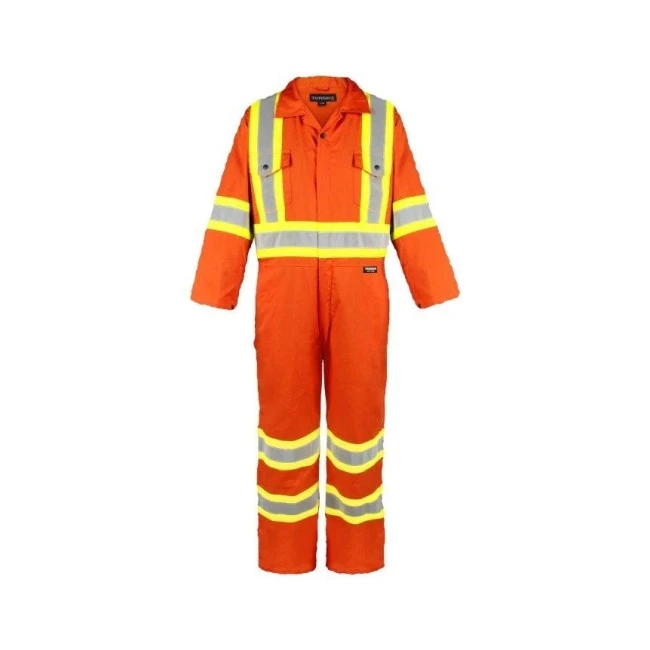 Terra ® unlined high-visibility orange coverall, sold individually in sizes small (S) to 5XL Terra ® unlined high-visibility orange coverall, sold individually in sizes small (S) to 5XL