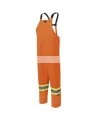High-visibility orange raincoat set made of 150D Oxford weave and polyurethane, sold by setsizes S to 4XL