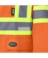 Ensemble imperméable orange haute visibilité de tissage Oxford 150D et polyuréthane, vendu par ensemble grandeurs S à 5XL