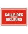 French emergency "Sprinkler room" sign in various sizes, shapes, materials & languages + optional features
