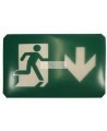 Luminaire au tritium 15 ans avec pictogramme running man