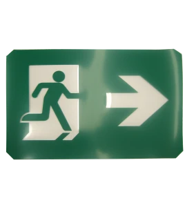 Luminaire au tritium 15 ans avec pictogramme running man