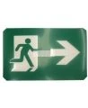 Luminaire au tritium 15 ans avec pictogramme running man