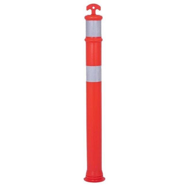 Poteau routier rétroréfléchissant haute visibilité fait en polyéthylène de basse densité, hauteur de 47 po, vendu à l’unitéC. Poteau routier rétroréfléchissant haute visibilité fait en polyéthylène de basse densité, hauteur de 47 po, vendu à l’unitéC.