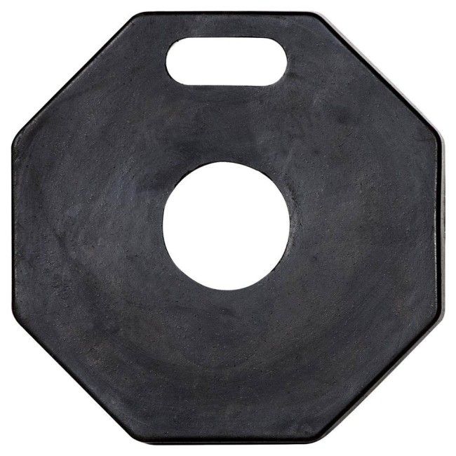 Stabilisateur noir pour poteau ou délinéateur, variété de poids, fabriqué en polyéthylène (PE) durable, résistant et sans odeur
